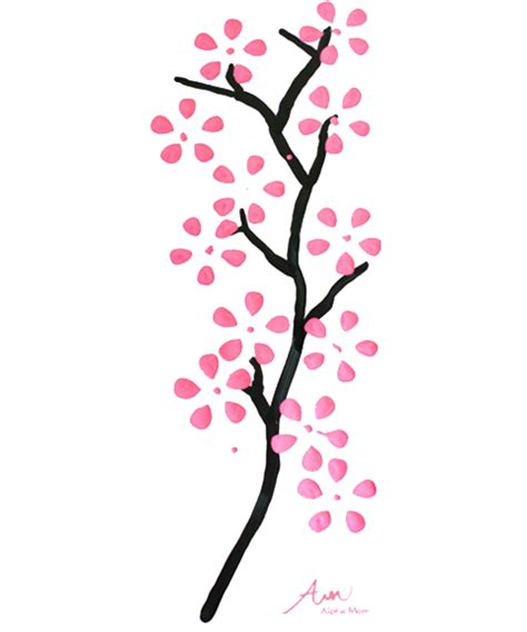 Printable Cherry Blossom Tree Template